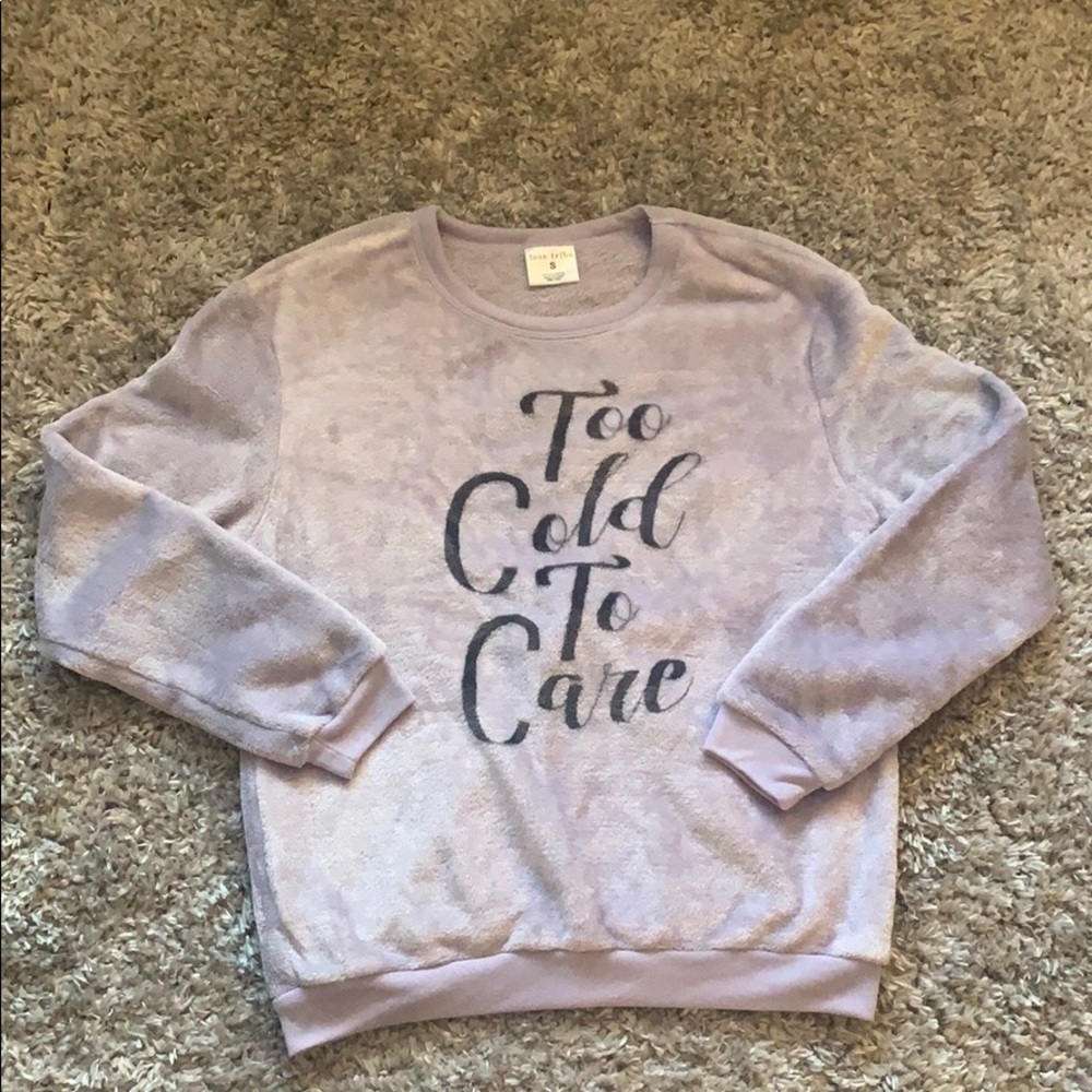 Cozy fur mauve sweater